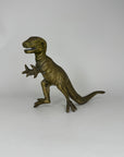 Vintage Brass Dinosaur Figurine / T-Rex Style Sculpture