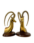 Vintage Sarréid Ltd. Brass Ibex Sculptures — Made in Spain, Mid-Century Modern Elegance