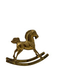 Vintage Brass Rocking Horse Figurine