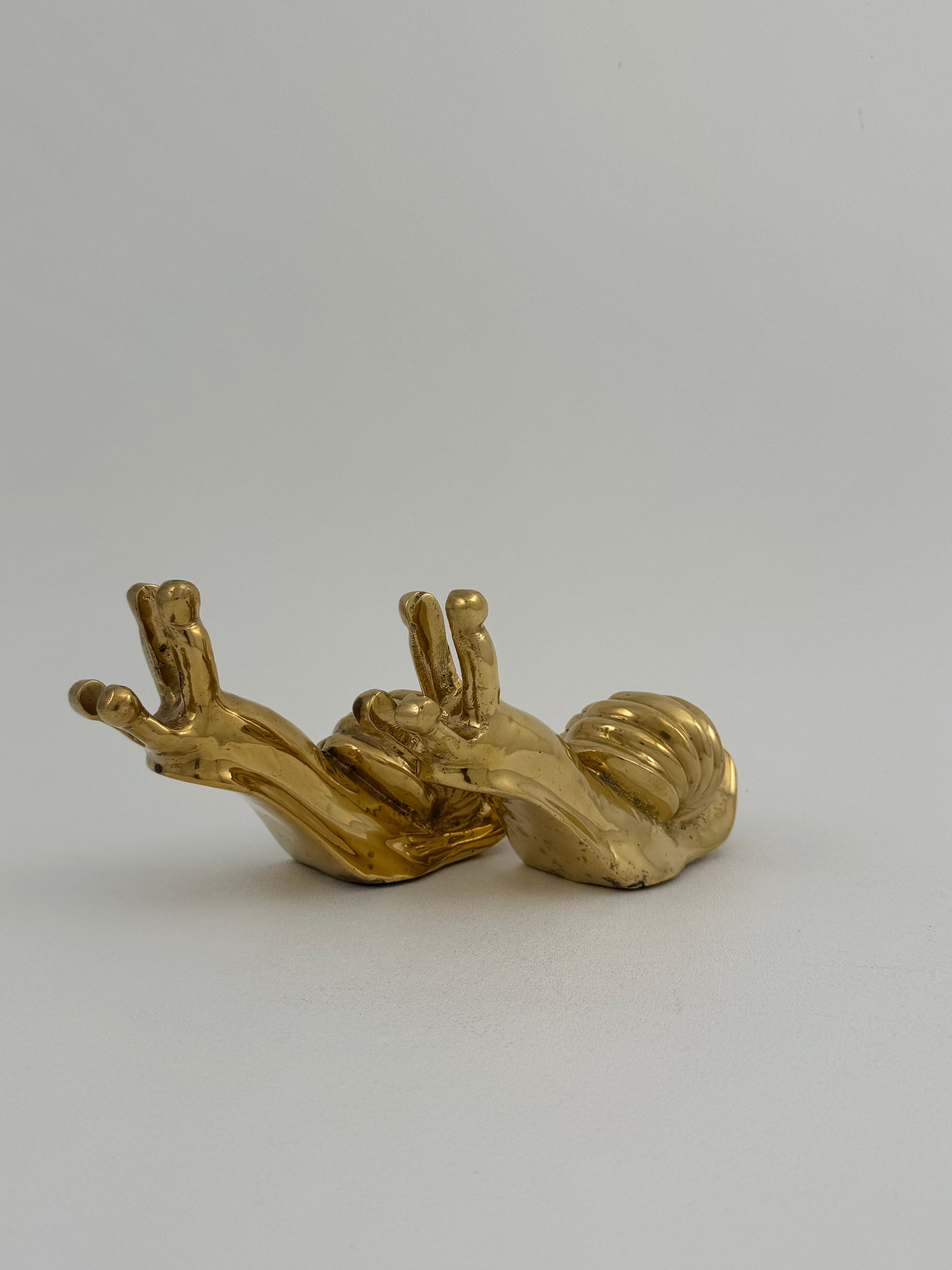 Vintage Brass MCM Snails-A Pair