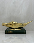 Vintage Brass Swan Trinket Dish