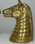 Vintage Brass Zebra Bookends