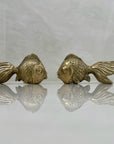 Small Vintage Brass Fish- A Pair