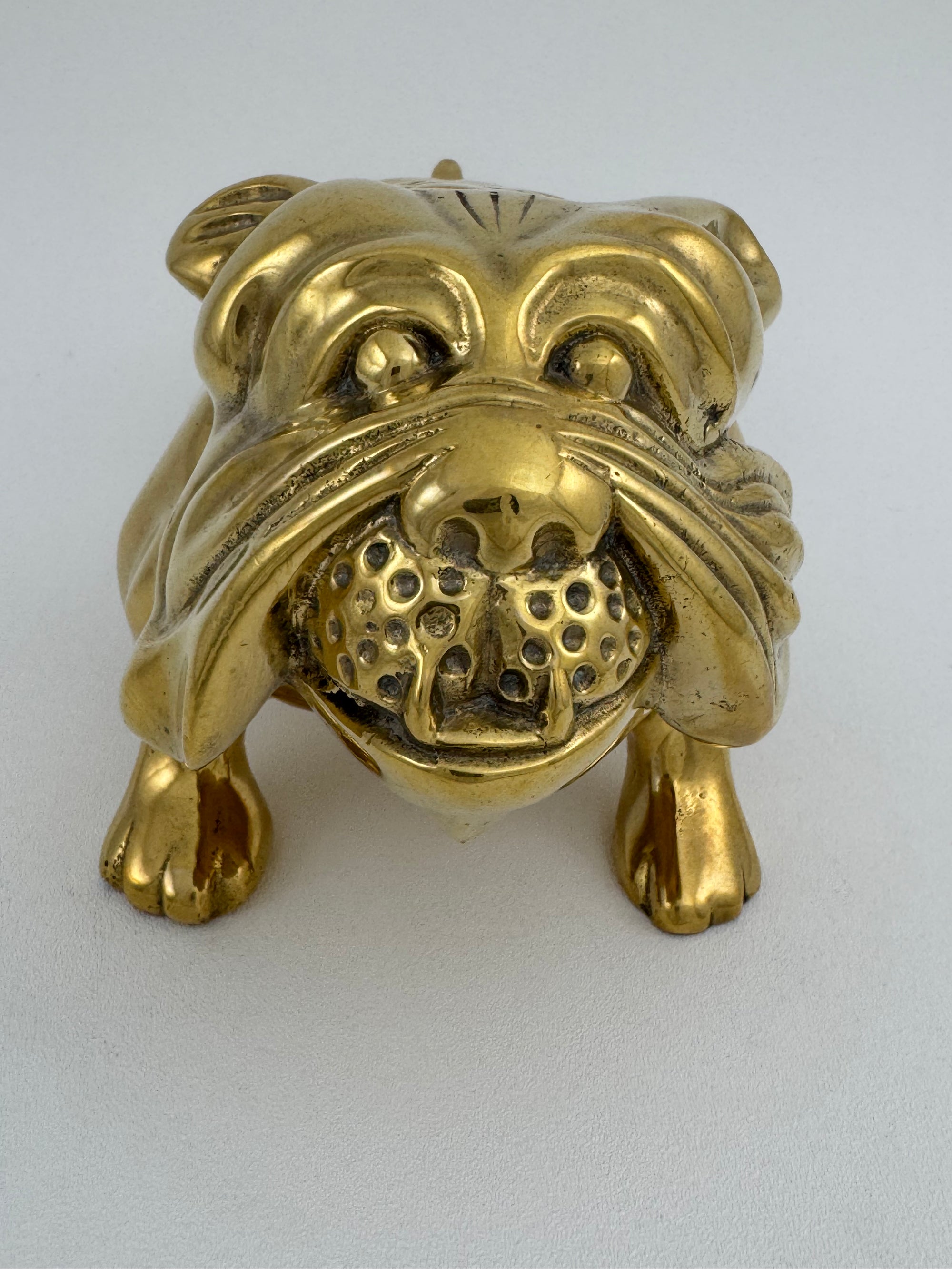 Large Vintage Brass Bulldog 11.5 pounds
