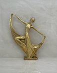 Vintage Brass Lady Dancer
