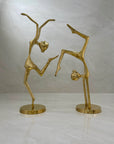 Vintage Brass Gymnasts- A Pair