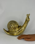 Vintage Brass Snail-Large
