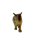 vintage brass rhinoceros