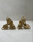 Vintage Brass Elephant Candleholders-A Pair