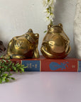 Vintage Brass Big Belly Retro Frogs- A Pair