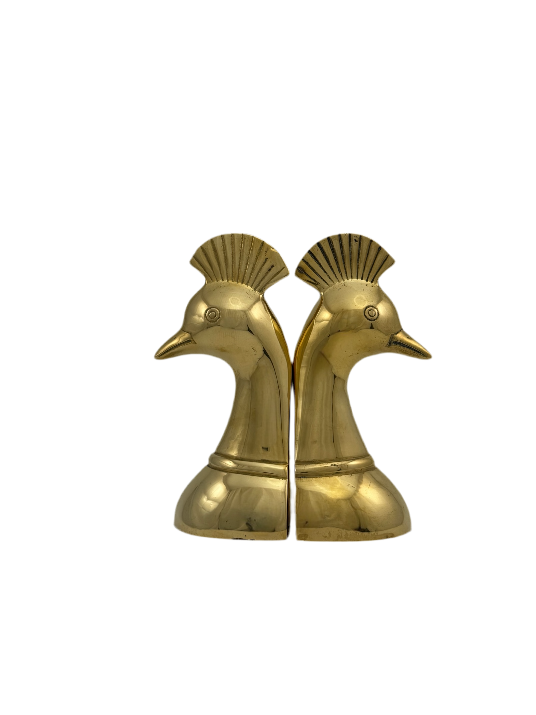 Vintage Brass Bird Bookends-A Pair