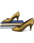 Vintage Brass High Heel Pumps – Pair