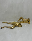 Long Legged Brass Frogs-A Pair