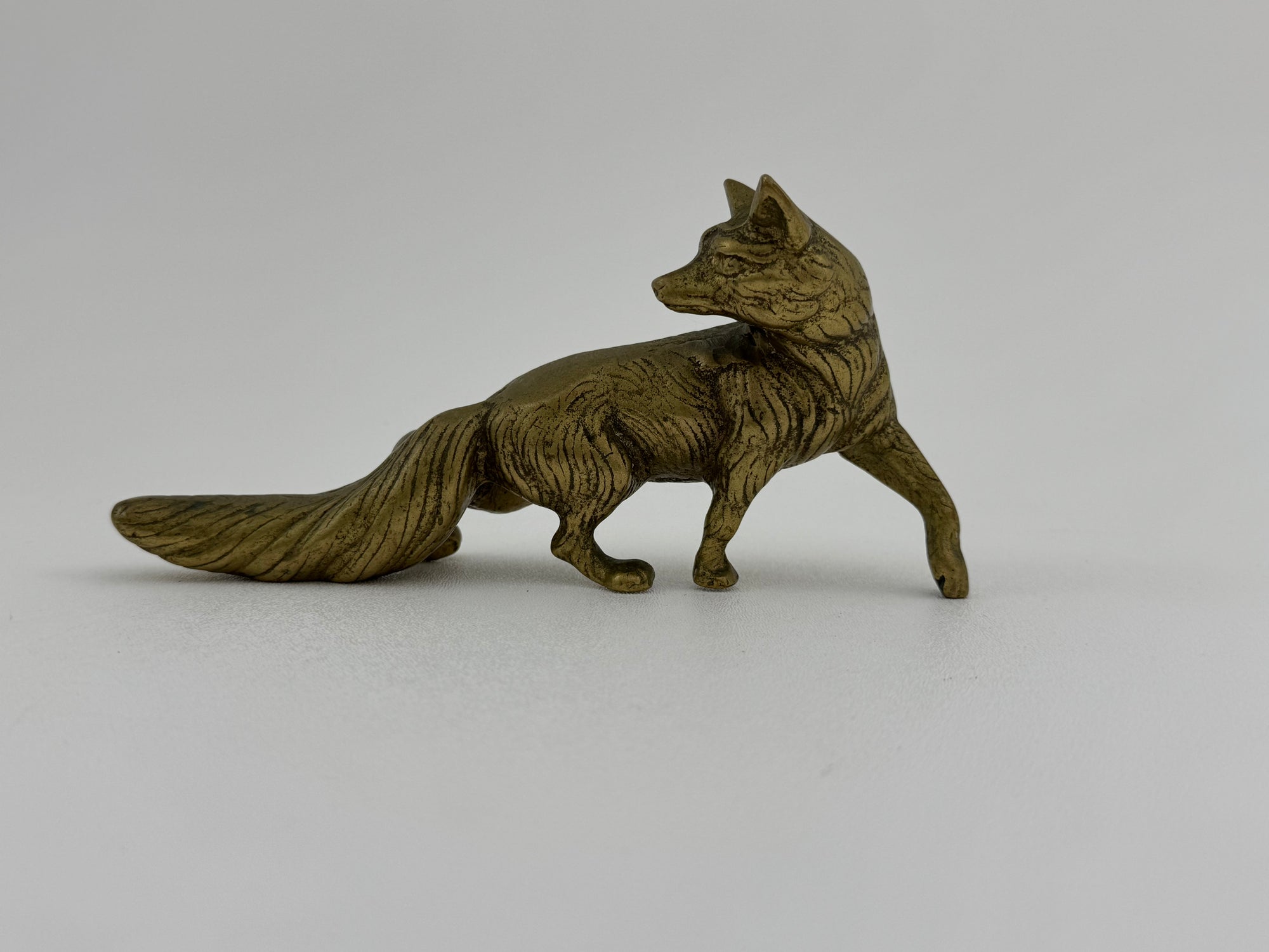 Vintage Brass Fox Figurine – Symbol of Cleverness &amp; Resilience