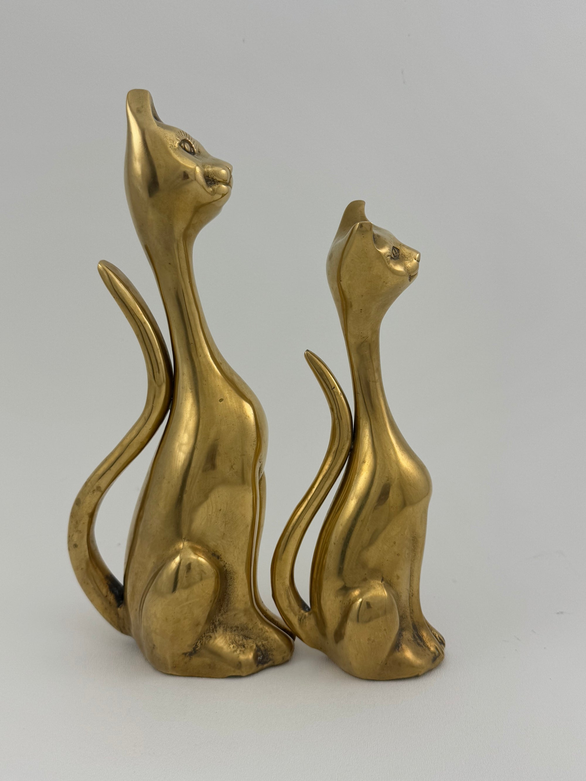 Vintage Bronze Cats-A Pair
