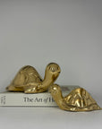 Vintage Brass Turtle Pals- A Pair
