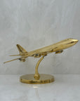 Vintage Brass Airplane on Stand