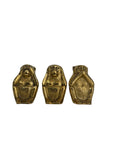 Vintage Brass wise Monkeys- A Set of Three