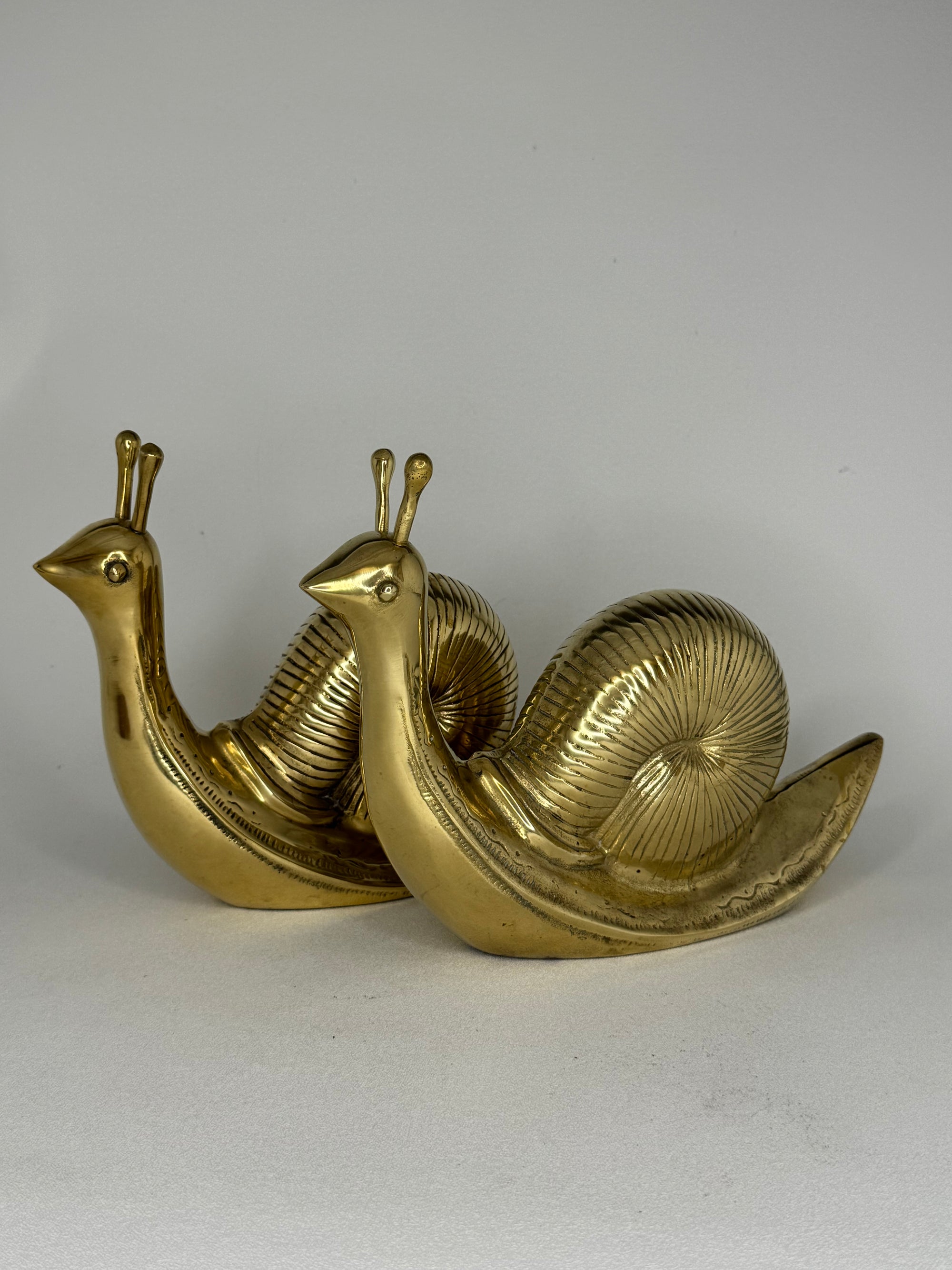 Vintage Brass Snails-A Pair