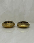 Small Vintage Brass Flower Frogs- A Pair