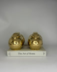 Rare Vintage Brass Chubby Rabbits-A Pair