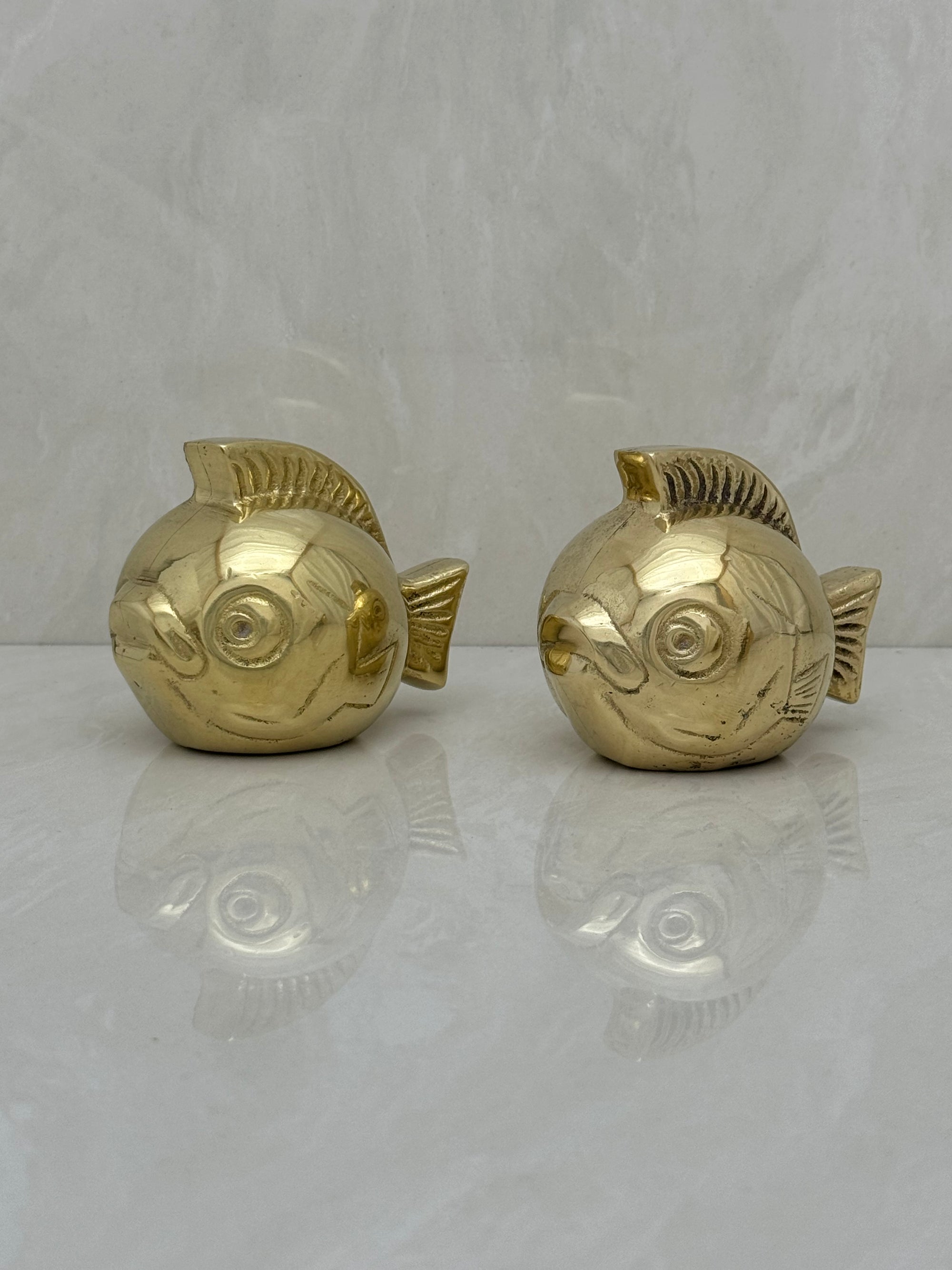 Vintage Brass Fish-A Pair