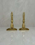 Vintage Brass Horse Bookends-A Pair