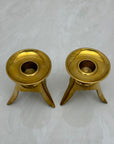 Vintage Brass Candlestick Holders -A Pair