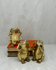 Vintage Morality Frogs Hear, Speak, See No Evil- A Set of Three