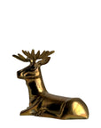 Vintage Brass Reindeer Sculpture