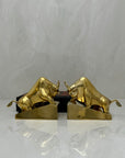 Vintage Brass Charging Bulls-A Pair