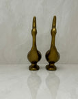 Vintage Brass Goose Bookends-A Pair by Andrea by Sadek