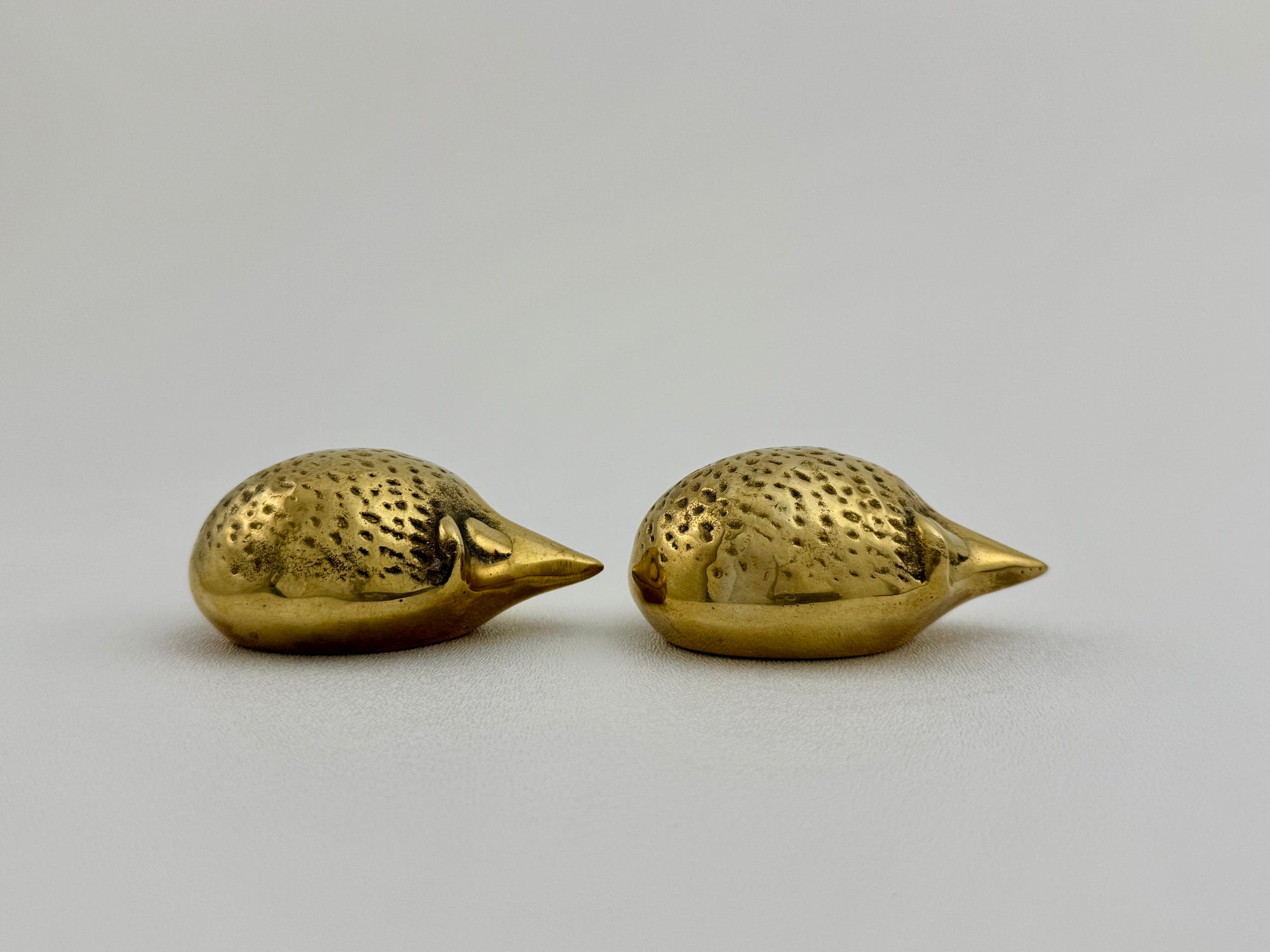 Vintage Brass Hedgehogs-A Pair