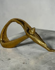 Vintage Brass Yoga Sculpture