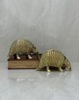 Vintage Brass Armadillos- A Pair