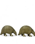 Vintage Brass Armadillos- A Pair