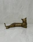 Vintage Brass Relaxed Cat