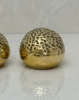 Small and Sleek Vintage Brass Hedgehogs- A Pair By Seiden