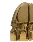 Mid-Century Modern Brass Gazelle Sculptures – Abstract Antelope Bookends