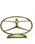 Vintage Brass Gymnast/Yoga Lady Statue