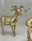 Cute Vintage Brass Antelopes-A Pair