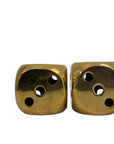 Vintage Brass Dice-A Pair