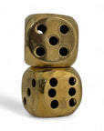 Vintage Brass Dice-A Pair