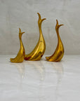 Vintage Brass Singing Ducks-A Set of Three