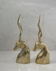 Vintage Brass Antelopes- A  Pair