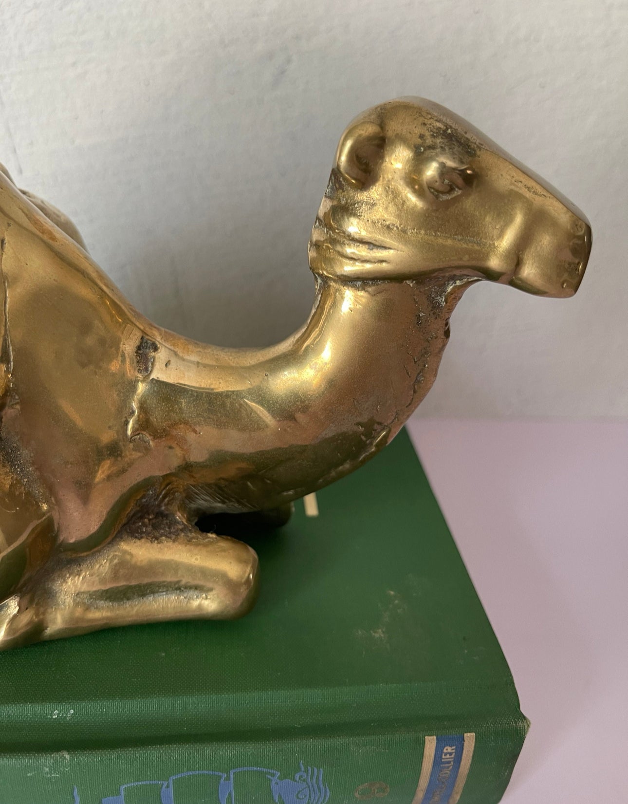 Vintage Brass Resting Camel