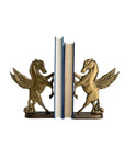 Vintage Brass Pegasus Bookends