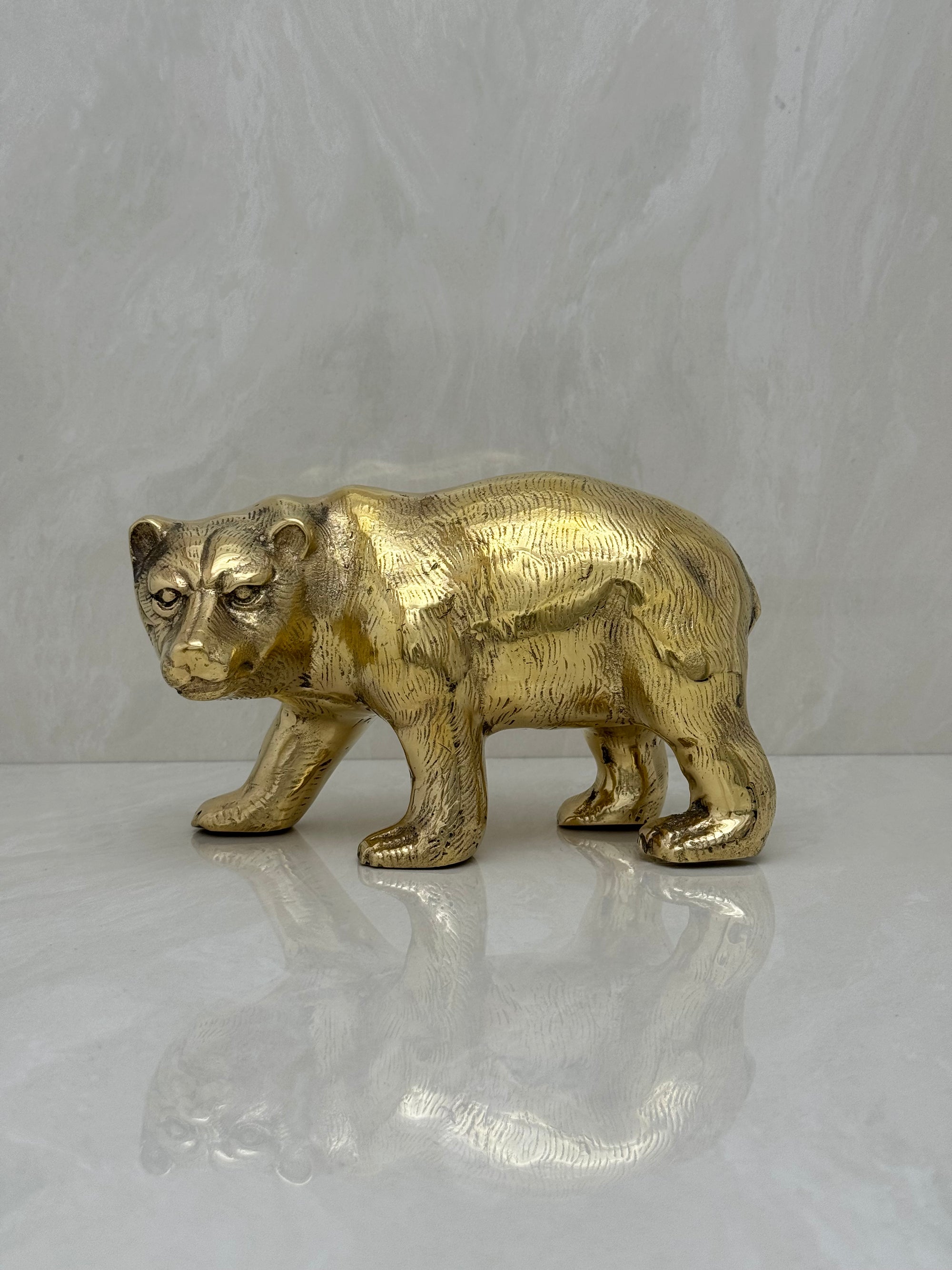 Vintage Brass Bear