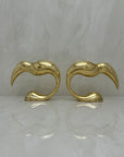 Vintage Brass Toucan Bookends- A Pair