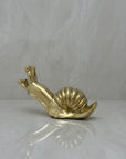 Vintage Brass MCM Snail